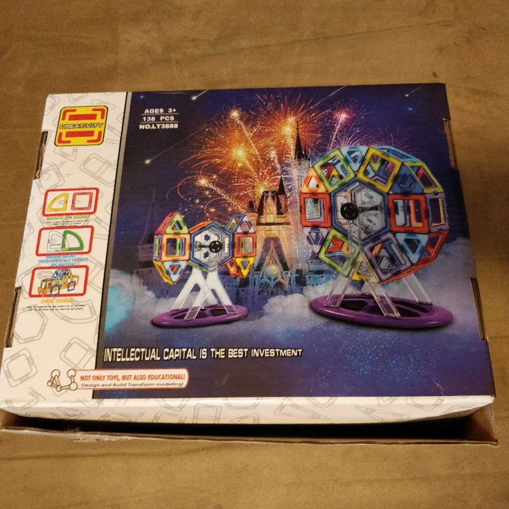 138 pcs magnetic building set